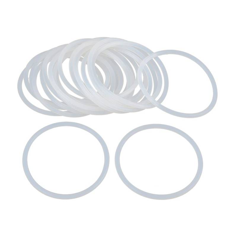 sourcing map 20Stk. Silikon O-Ringe, 60mm OD 53.8mm ID 3.1mm Breite VMQ Dichtung für Kompressor Ventile Rohr Reparatur, Weiß von X AUTOHAUX