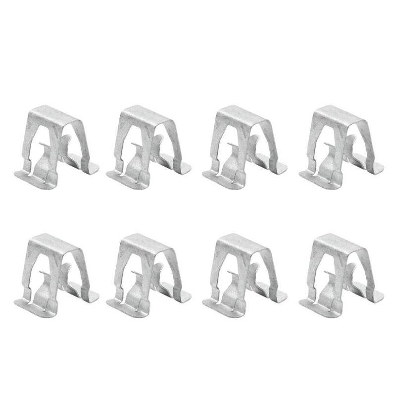sourcing map 8 Stück Metallhalter Halteklammern für Armaturenbrett Clip 13mm x 19mm von X AUTOHAUX