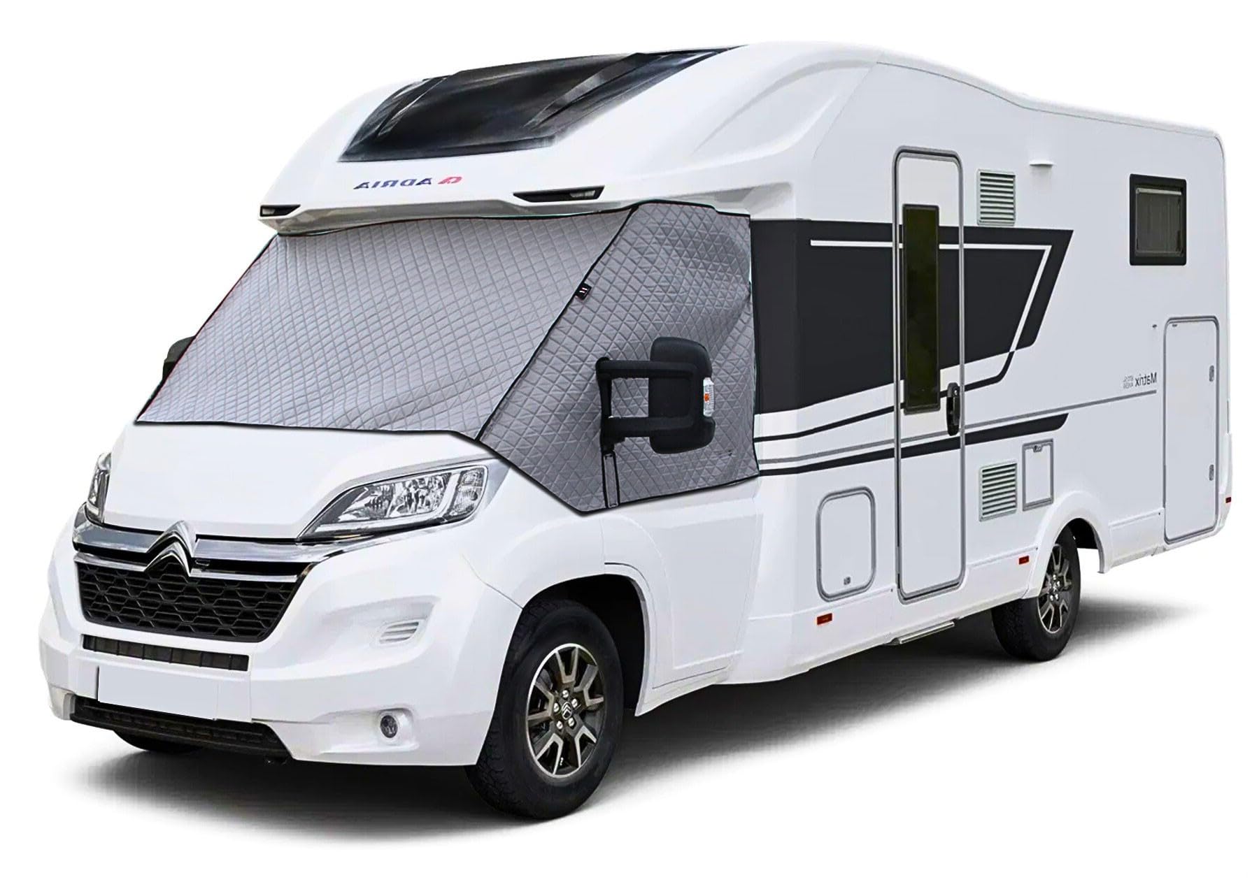 Premium Thermo-Isoliermatte für Ducato | Transit Grau - UV- und Kältebeständige Frontscheibenabdeckung, Wetterfeste Isolierabdeckung für Wohnmobil Premium Thermo-Isoliermatte für Ducato | Transit Grau - UV- und Kältebeständige Frontscheibenabdeckung, Wetterfeste Isolierabdeckung für Wohnmobil von X-Group4th