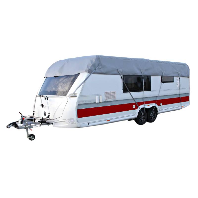 Wohnwagen Schutz Schutzhülle Wohnwagenabdeckung Wasserdichter Wohnwagenbezug UV-Schutz Wohnwagen Atmungsaktive Wohnwagenabdeckung Grau 600x300 cm von X-Group4th