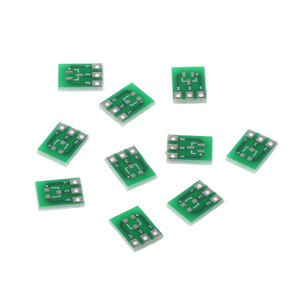 10 Stück doppelseitiger SOT23-3 auf DIP SIP3 Adapter Leiterplatten-Konverter 10 Stück doppelseitiger SOT23-3 auf DIP SIP3 Adapter Leiterplatten-Konverter von X-Institute