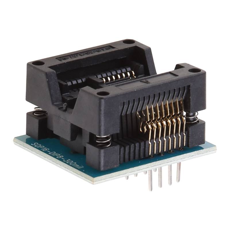 SOP16 auf DIP16 Adapterbuchse breit EZP2010 EZP2013 RT809F CH341A Buchse Sop16 auf Dip16 Programmierer SOP16 auf DIP8 Adapter von X-Institute