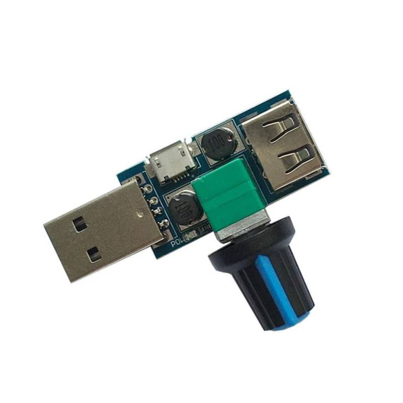 USB-Lüfterdrehzahlregler für 4–12 V Geräuschreduzierung, Multi-Stall-Anpassung von X-Institute