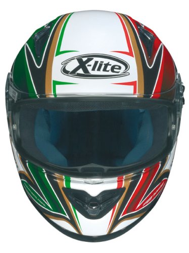 X-Lite Helm, Grün/Weiß/Rot (Nation), XXL von X-Lite