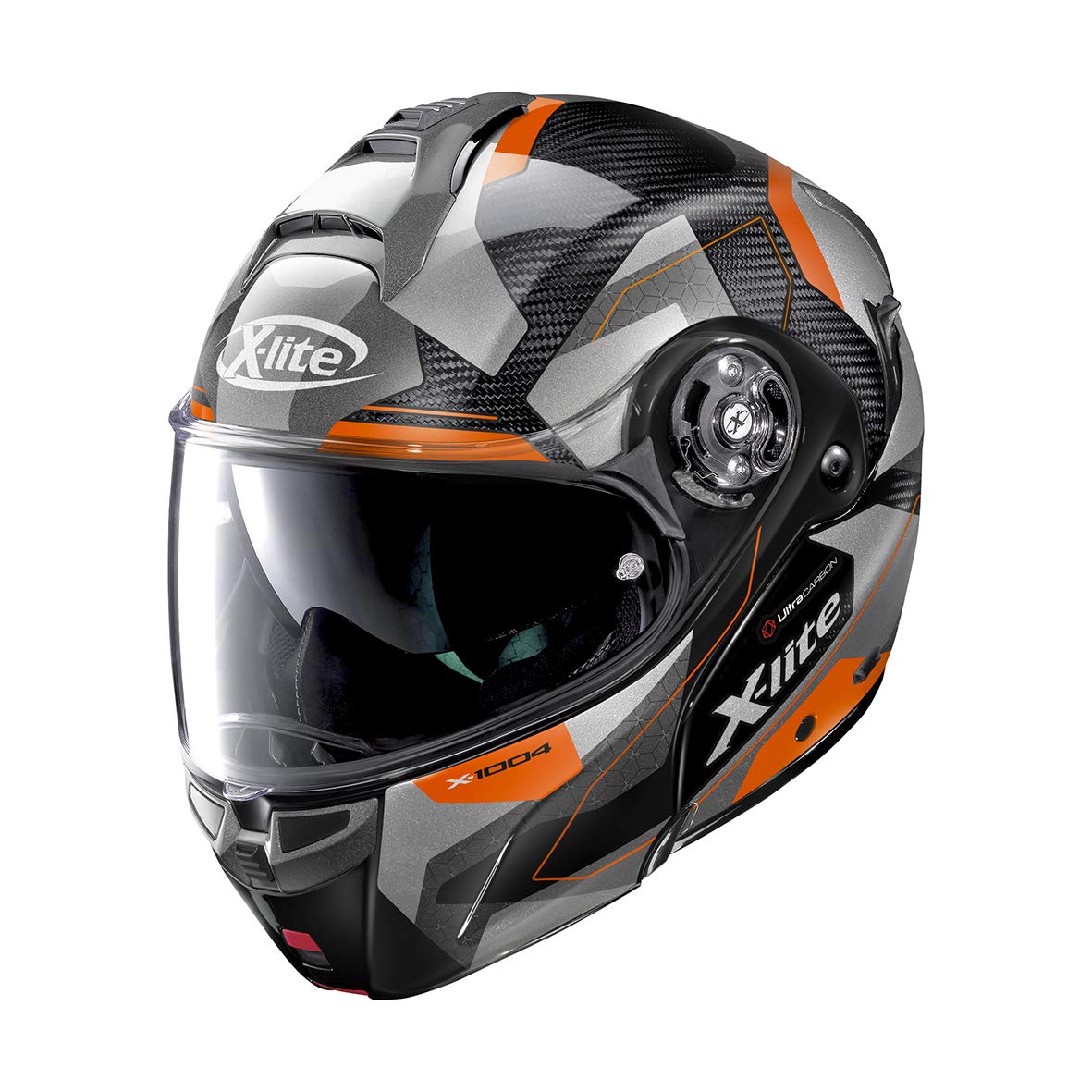 XLITE CASCO X-1004 ULTRA DEDALON CARBON GLOSSY BLACK CHIN GUARD XS von X-Lite