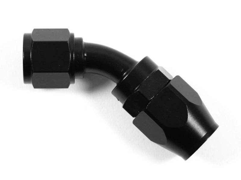 1032038 ALU Fitting AN8 SCHWARZ 45° Winkel Schraub Verbinder 3/4 16UNF DASH8 D-08 von X-Parts