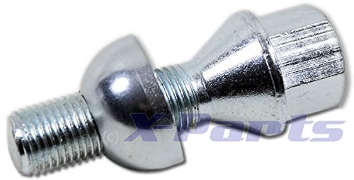 X-Parts Adapter für M14 Kegelbund auf R14 Kugelbund, verzinkt, Adapterschale von Kegelkopfschrauben auf Kugelkopf, Silber, Bolzenadapter von X-Parts