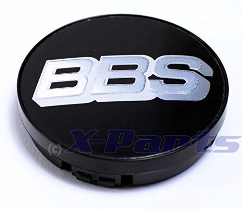 BBS ALLOY WHEEL SINGLE Centre Cap Emblem Black Chrome Silver 56 MM BB0924257 New Without Snap Ring von X-Parts