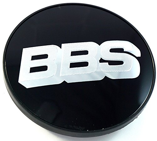BBS Felgendeckel Emblem Schwarz Chrom Silber 70mm BB0924494 NEU mit Sprengring von X-Parts