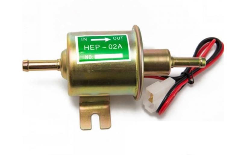 Benzinpumpe Kraftstoffpumpe 110L/h Pumpe 12V elektrisch 0,2-0,35 Bar Anschlussdurchmesser: 8mm - Benzin Diesel Heizöl Selbstansaugend - Vergaser - Bootspumpe 1020023 Ref.Nr. E8012S von X-Parts