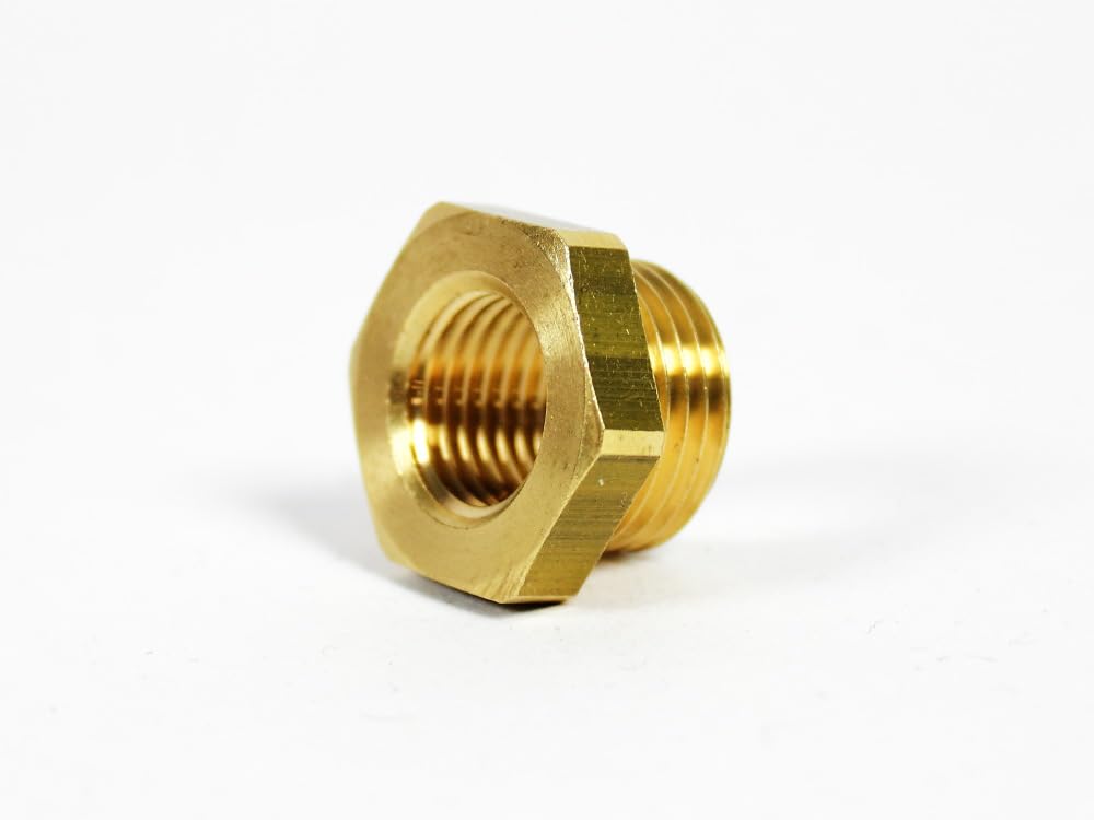 Gewindeadapter M14 x 1.5 auf M18 x 1.5 Gesamtlänge: 14mm Gewindelänge außen: 9mm Schlüsselweite: 22mm Material: Messing Reduziernippel Wasseranschluss Turbo 1013054 Gewindeadapter M14 x 1.5 auf M18 x 1.5 Gesamtlänge: 14mm Gewindelänge außen: 9mm Schlüsselweite: 22mm Material: Messing Reduziernippel Wasseranschluss Turbo 1013054 von X-Parts