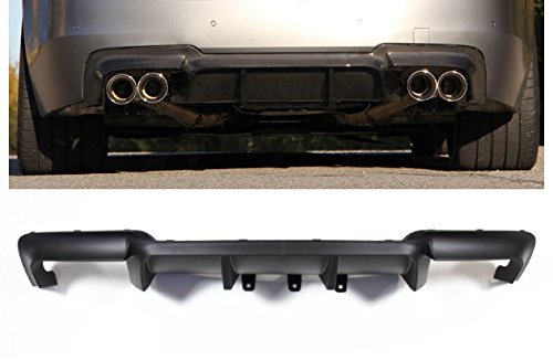 Heckdiffusor für F10 F11 Performance 4 Rohr Umbau Schwarz Matt 1023173 von X-Parts