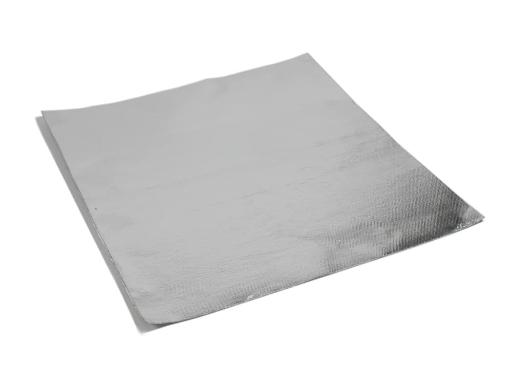 Hitzeschutzmatte Alu Keramik selbstklebend 50cm x 50cm x 0,8mm Reflektierend Hitzeabweisend für Krümmer Auspuff Auto Motorräder Boote und Traktoren sowie Baumaschinen Heizungen 1016129 von X-Parts