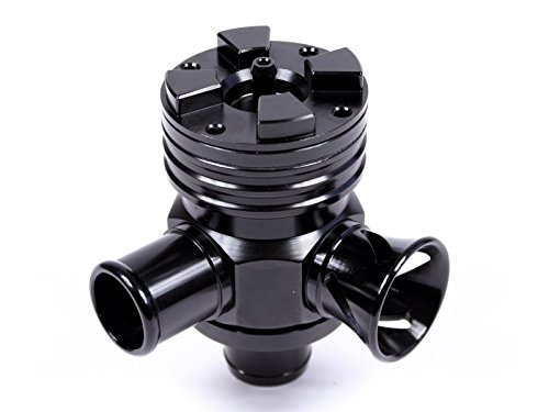 MEGA-BOOST BOV Ventil 25mm Pop Blow Off Ventil Schubumluft OFFEN ZU SPLITTER NEU Schwarz von Auto-Dress