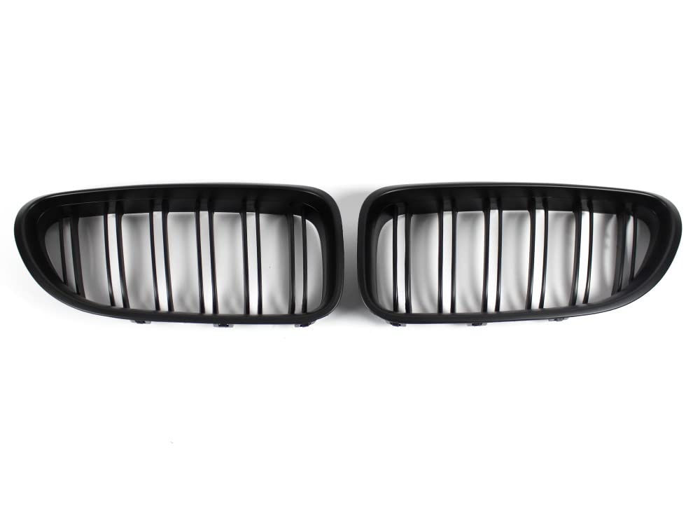 Nieren Kühlergrill SATZ 2x Zubehör Sport Frontgrill Grill Niere Doppelsteg eintragungsfrei schwarz matt ABS-Kunststoff X-Parts für 6er F06 F12 F13 M6 1023227 Nieren Kühlergrill SATZ 2x Zubehör Sport Frontgrill Grill Niere Doppelsteg eintragungsfrei schwarz matt ABS-Kunststoff X-Parts für 6er F06 F12 F13 M6 1023227 von X-Parts