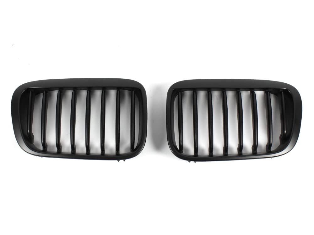 Nieren Kühlergrill SATZ 2x Zubehör Sport Frontgrill Modified Grill Niere Singlesteg eintragungsfrei Schwarz Matt ABS-Kunststoff X-Parts für 3er E46 Limo Comp Tour Baujahr 98-01 1023217 Nieren Kühlergrill SATZ 2x Zubehör Sport Frontgrill Modified Grill Niere Singlesteg eintragungsfrei Schwarz Matt ABS-Kunststoff X-Parts für 3er E46 Limo Comp Tour Baujahr 98-01 1023217 von X-Parts