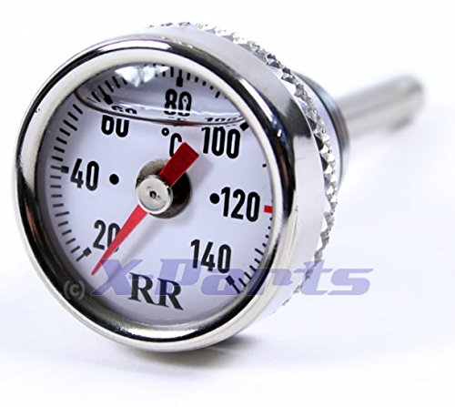RR Öl Temperaturanzeige Thermometer für Piaggio Vespa LX, LXV et4â S GTS Super Weiß von X-Parts