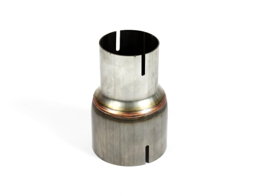 Reduzierer Stahl Reduzierstück Adapter Reduziermuffe universell 63,5 mm auf 55 mm / 76mm auf 63,5mm / 76mm auf 55mm Reduzierung Auspuff LLK (76mm auf 55mm) von X-Parts