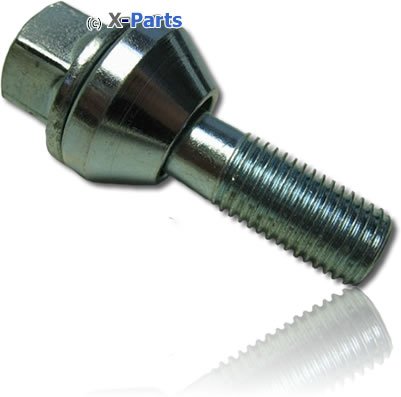 X-Parts Lochkreisänderung Versatzschraube Gewinde: M14 x 1,5 Schaftlänge: 43mm Kegelkopf verzinkt von X-Parts