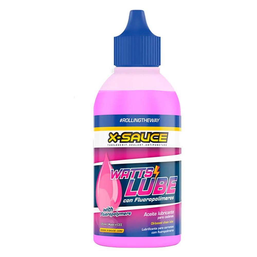 X-Sauce Watts Lube Kettenschmiermittel, 125 ml, Pink von X-Sauce
