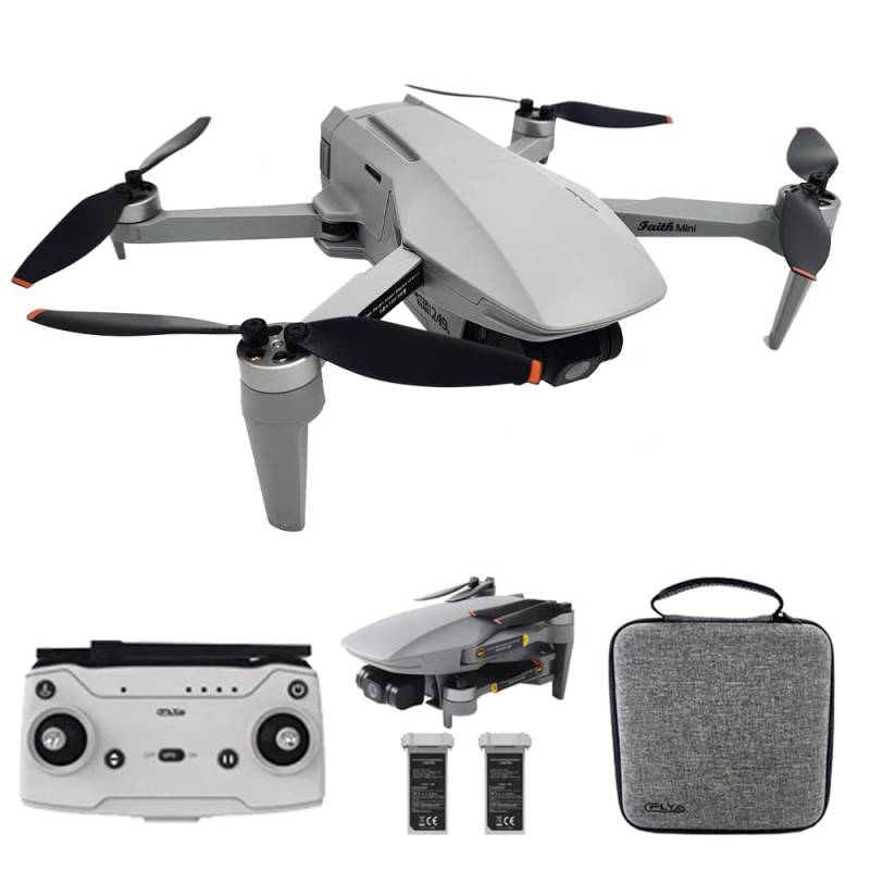X-Verse Faith MINI Drohne mit Kameras 4K unter 250g, 3 Achsen Gimbal, RC 3KM, Professionelle GPS FPV Faltbarer Quadcopter mit Bürstenlosem Motor, 26 Minuten Flugzeit (2 Batterien) von X-Verse