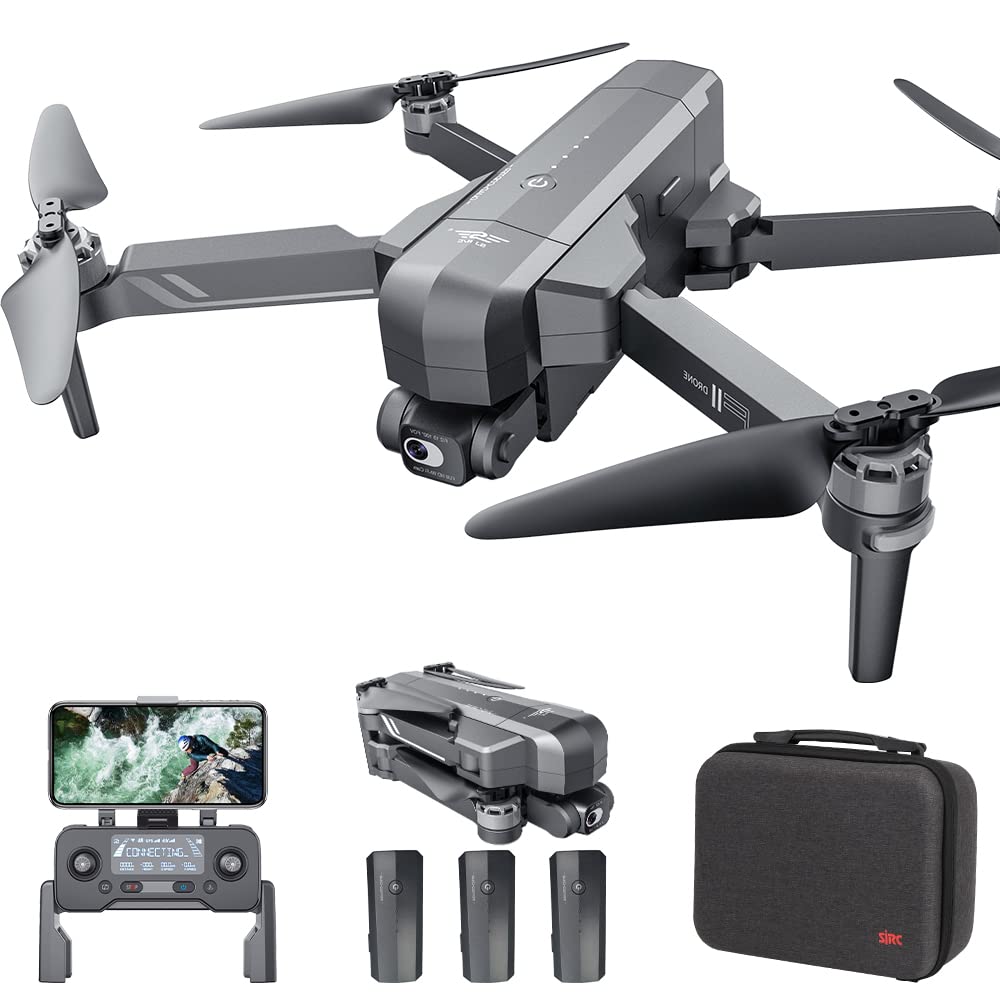 X-Verse SJRC F11S 4K PRO Drohne mit Kamera 4K HD, 3km Kontrollabstand, 2-Achsen Gimbal, GPS 5G WiFi FPV Return Home Follow Me, RC Quadrocopter mit Bürstenlos Motor (3 Batterien) von X-Verse