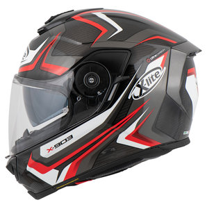 X-lite X-903 Ultra Carbon Warmflash Integralhelm Rot Weiss Anthrazit von X-lite