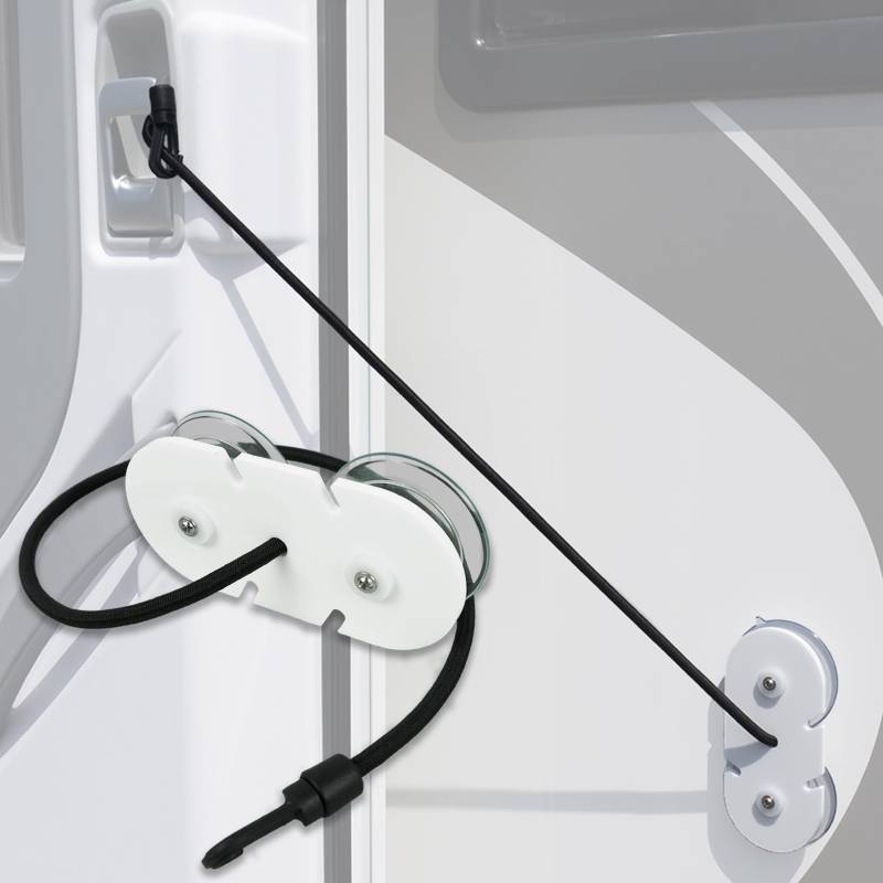 X Türhalterung für Wohnmobile, Wohnwagen, Wohnmobile, Türen, Kordel, Stopp, Wind-Set von X