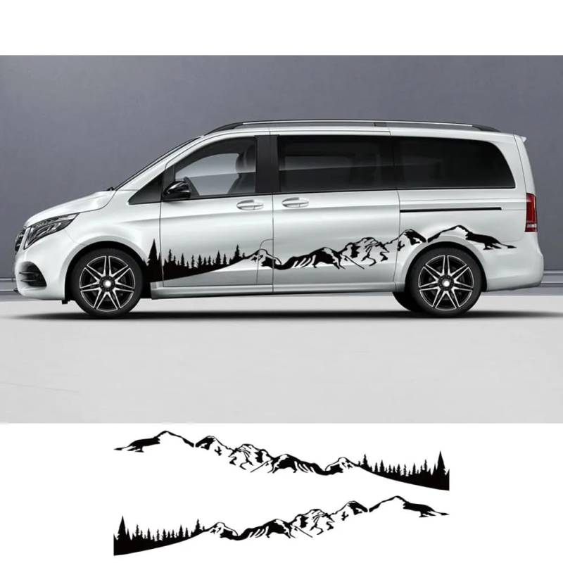 2 Stück/Lot Autoaufkleber, für B=ENZ Vito V-Klasse W447 Viano W639 Wohnmobil DIY Grafiken Vinyl Aufkleber Tuning Zubehör von XACCBBA