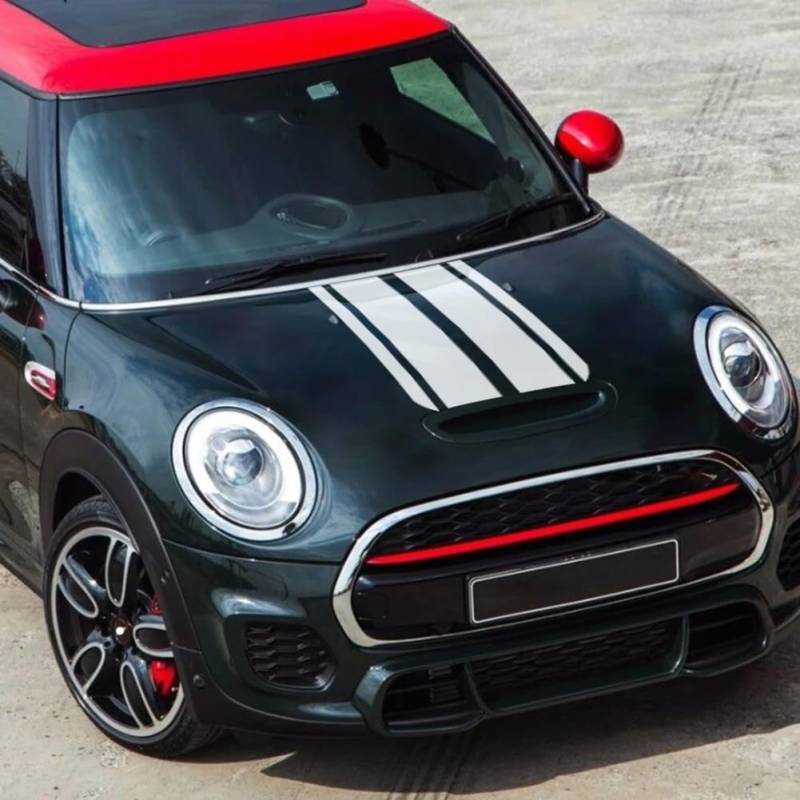 4-teiliges/Set Autoaufkleber, für M=ini C=ooper S JCW F56 Motorhaubenabdeckung Vinyl Dekoratives Aufkleber-Kit Auto-Außenzubehör von XACCBBA