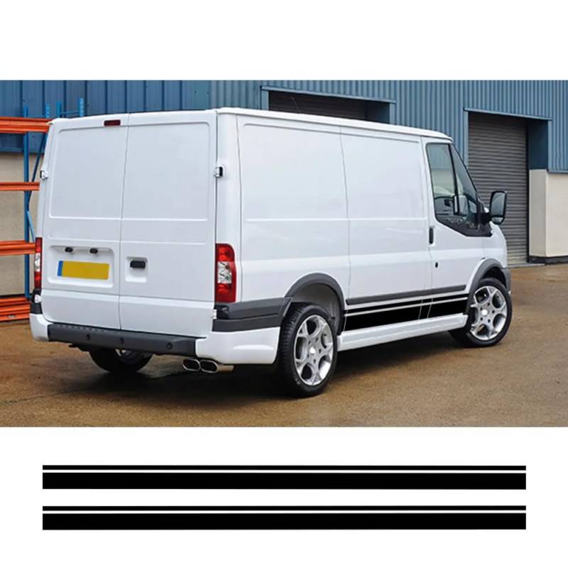 Autoaufkleber Van Camper Wohnmobil RV Frachtkörper Seitenstreifen Dekoration Grafiken Vinyl Film Dekor Aufkleber Auto Tuning Zubehör von XACCBBA