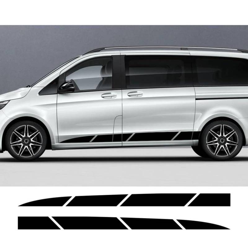 Autoaufkleber Van Seitenkarosseriestreifen Grafiken Vinyl-Aufkleber, für B=ENZ Vito Viano V-Klasse W447 W639 Auto-Tuning-Zubehör von XACCBBA