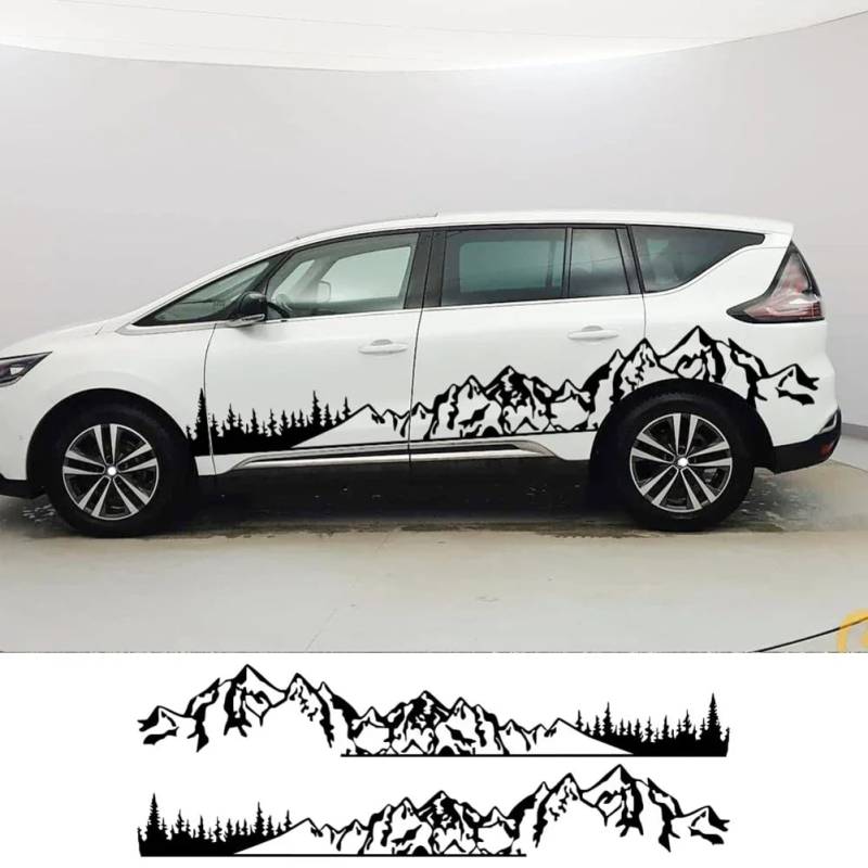 Mountain Styling Autoaufkleber, Für R=enault Espace 3 4 Camper Van Dekor Wohnmobil Grafik Kit Vinyl Aufkleber Auto Tuning Zubehör von XACCBBA