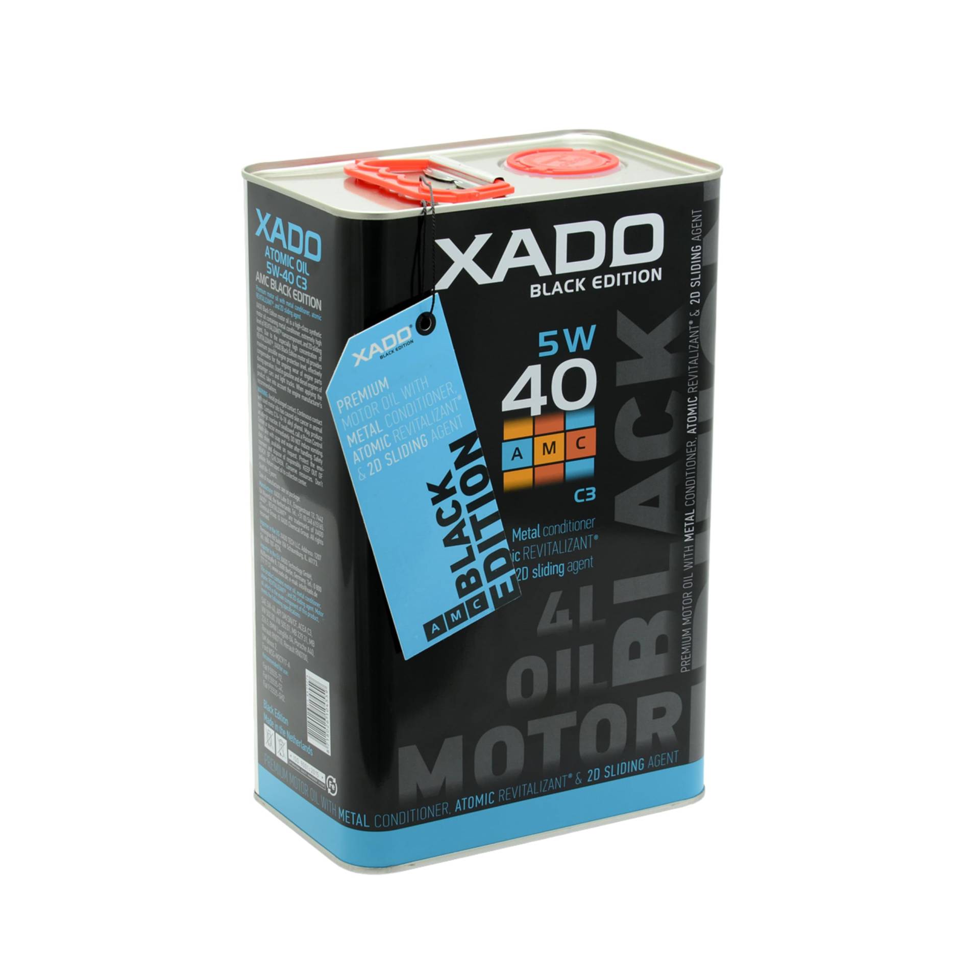 XADO 5W-40 SM/CF Motoren-Öl synthetisch mit Revitalizant für Motorschutz der Extraklasse - LX Black Edition - 4 Liter von XADO