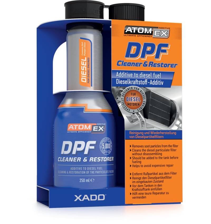 XADO Dieselpartikelfilter-Reiniger & Schutz Diesel-Partikel Reiniger Diesel Filter DPF Diesel-Krafstoff-Additiv Schutz - Atomex von XADO