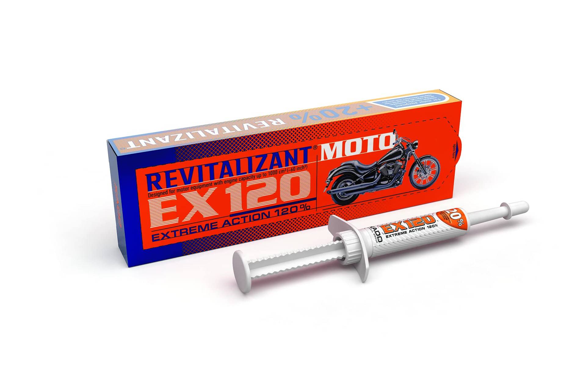 XADO Motor-Öl-Additiv Moto EX120 zur Reparatur und Verschleiss-Schutz für Motorräder Mopeds und alle Motoren bis 1000 cm3 - mit Revitalizant Motoröl Zusatz von XADO