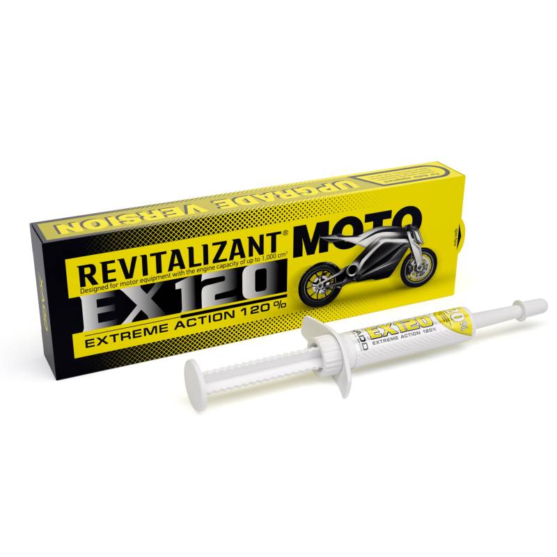 XADO Revitalizant EX120 Moto Öl Additiv Motoröl Zusatz - Motorrad Pflege Additiv für Benzinmotoren, Verschleißschutz und Regeneration für Motorräd, Mopeds und Geräte bis 1.000 cm3, Reduziert Verbrauch von XADO