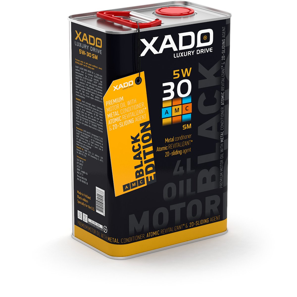 XADO Motoröl 5W30 Premium High Performance SM/CF synthetisch Motor-Öl-Additiv Paket für Hochleistungsmotoren Motorschutz der Extraklasse - LX AMC Black Edition 5W 30 SM/CF - 4 Liter Motorenöl XADO Motoröl 5W30 Premium High Performance SM/CF synthetisch Motor-Öl-Additiv Paket für Hochleistungsmotoren Motorschutz der Extraklasse - LX AMC Black Edition 5W 30 SM/CF - 4 Liter Motorenöl von XADO
