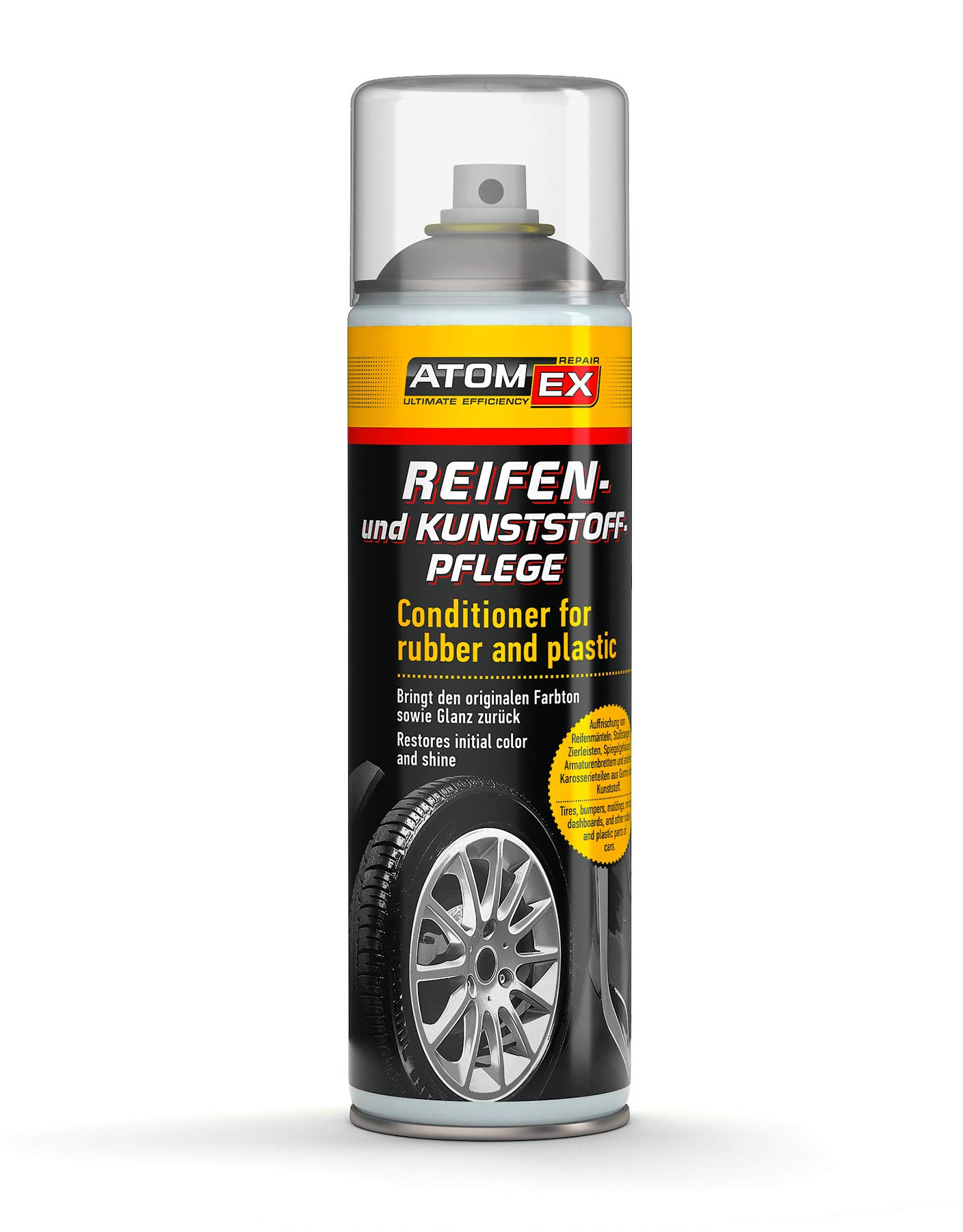 XADO Reifen-Pflege Kunststoff-Pflege Politur Auffrischung Reifen-Glanz - Reifen wie Neu - ATOMEX (Reifen- und Kunststoffpflege) von XADO