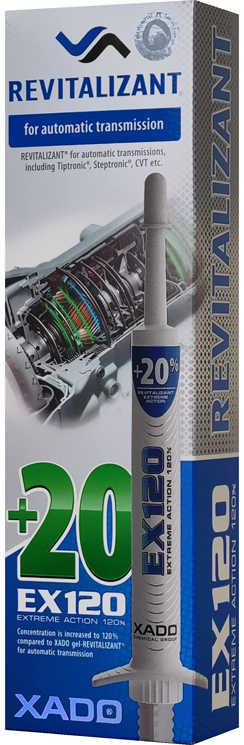 XADO EX120 Automatikgetriebe-Reparatur – Behandlung für CVT und andere Getriebetypen | ATF-Additiv und Schutzmittel – Reduziert Anhaften, Ruckeln und Rutschen von XADO