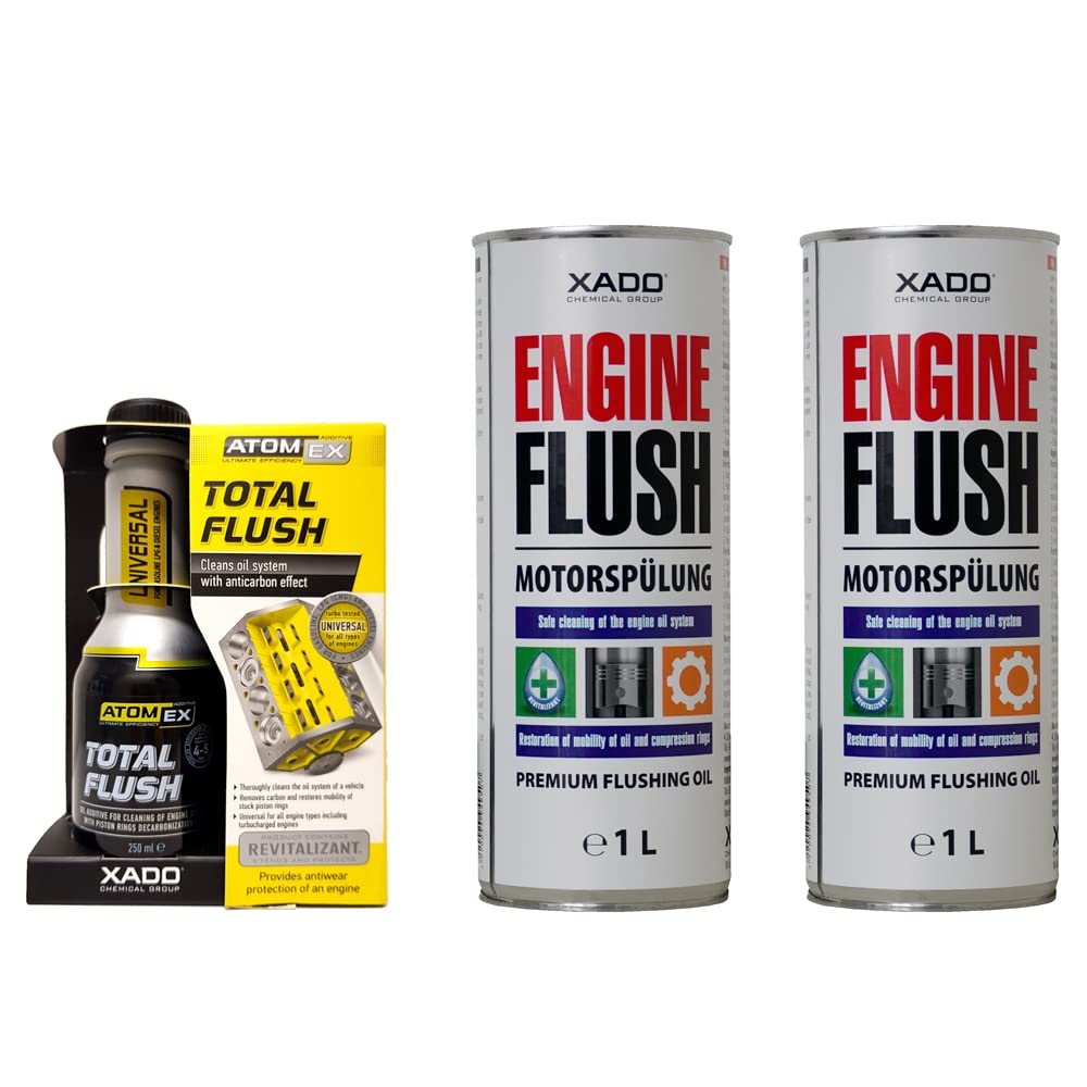 XADO SET für Motorreinigung und Motorspülung - 1x Total Flush + 1x Spülöl XADO SET für Motorreinigung und Motorspülung - 1x Total Flush + 1x Spülöl von XADO