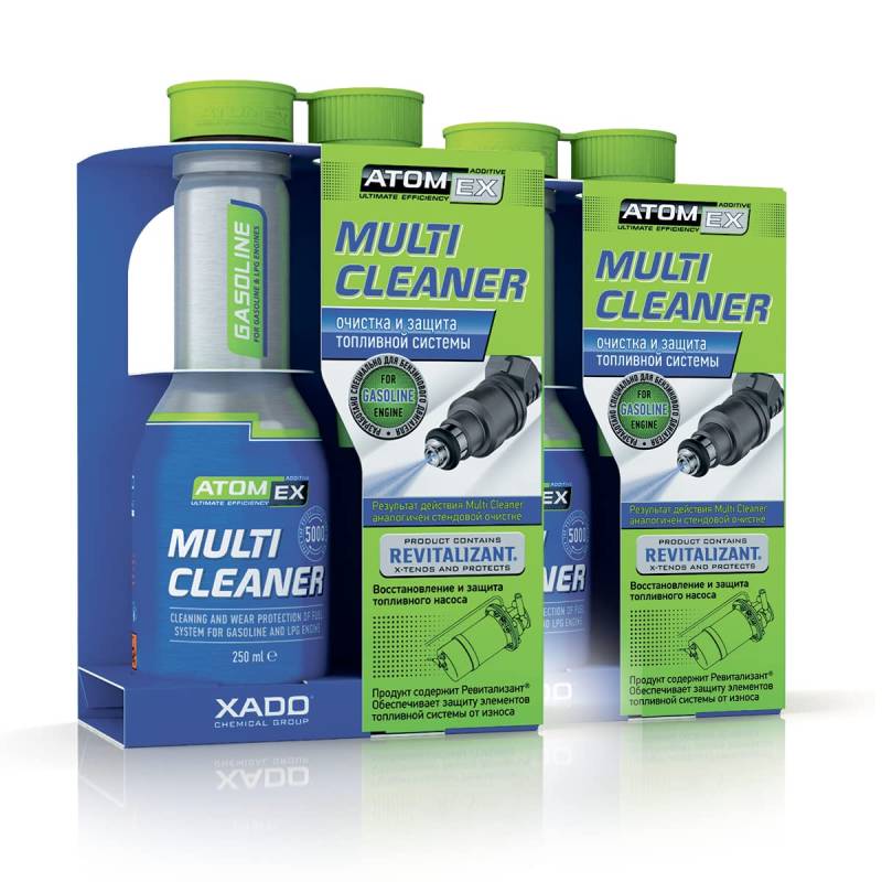 XADO 2er Set für Kraftstoffreinigung/Injektoren Reiniger - 2X Multi Cleaner Benzin Kraftstoffsystem von XADO