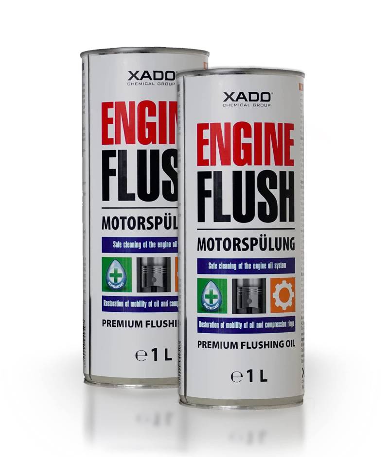 XADO Set : 2 St. Spülöl Mineralöl für Motor und Getriebe mit Additiv und Revitalizant® Motor-Spülung-Reinigung von XADO