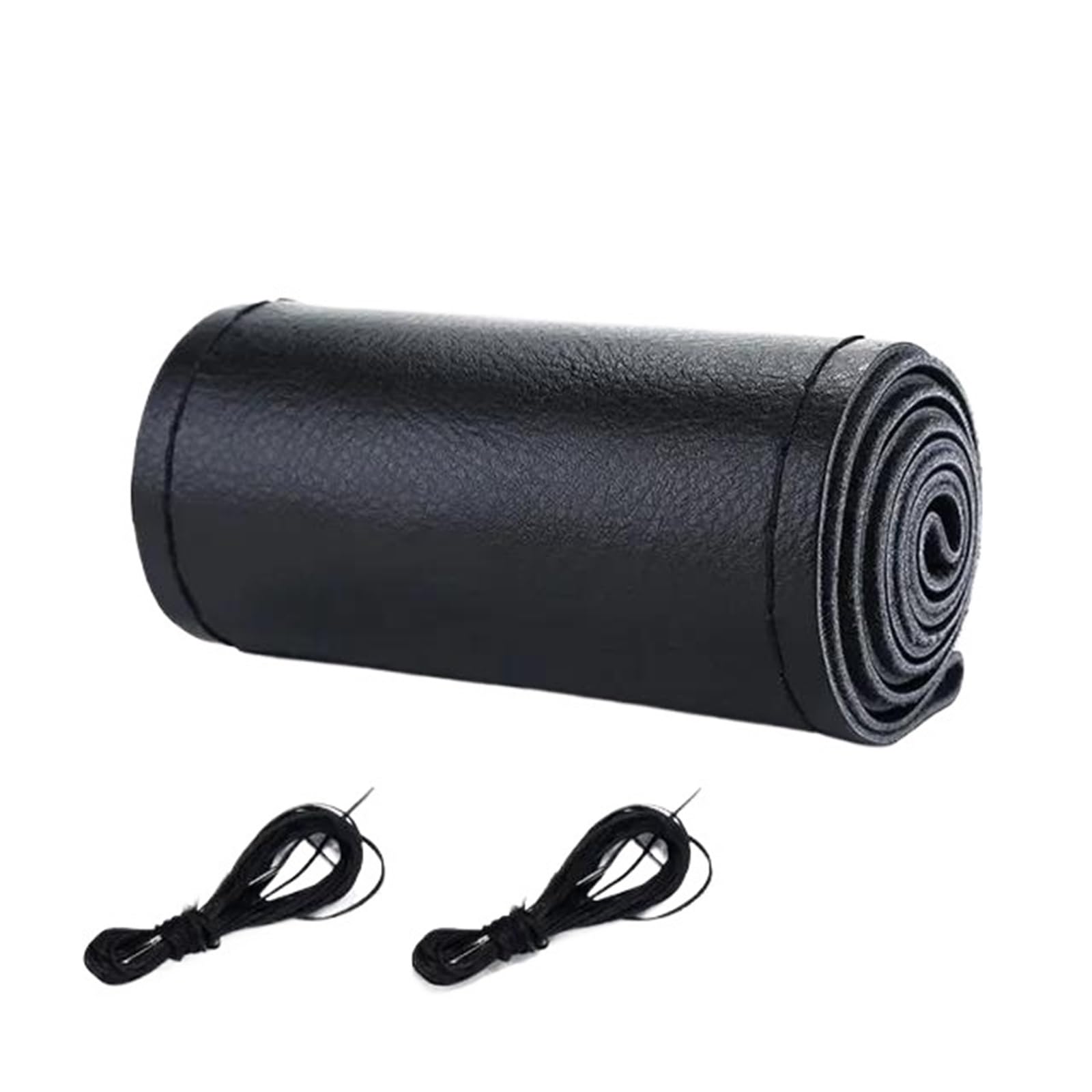 Auto Lenkrad Abdeckung Für 37-38cm Auto Zubehör Lenkrad Schützen LenkradhüLlen(No Hole Black) von XARNUH