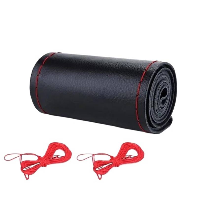 Auto Lenkrad Abdeckung Für 37-38cm Auto Zubehör Lenkrad Schützen LenkradhüLlen(No Hole Red) von XARNUH