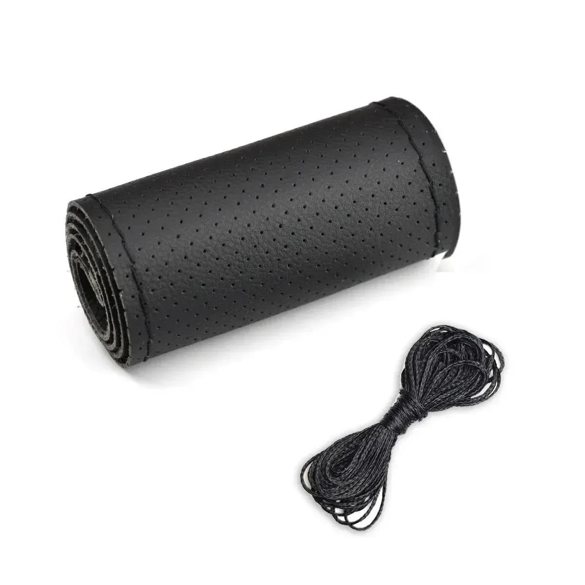 Auto Lenkrad Abdeckung Für 38cm 14" Auto Lenkrad Schutz LenkradhüLlen(Black (Hole)) von XARNUH
