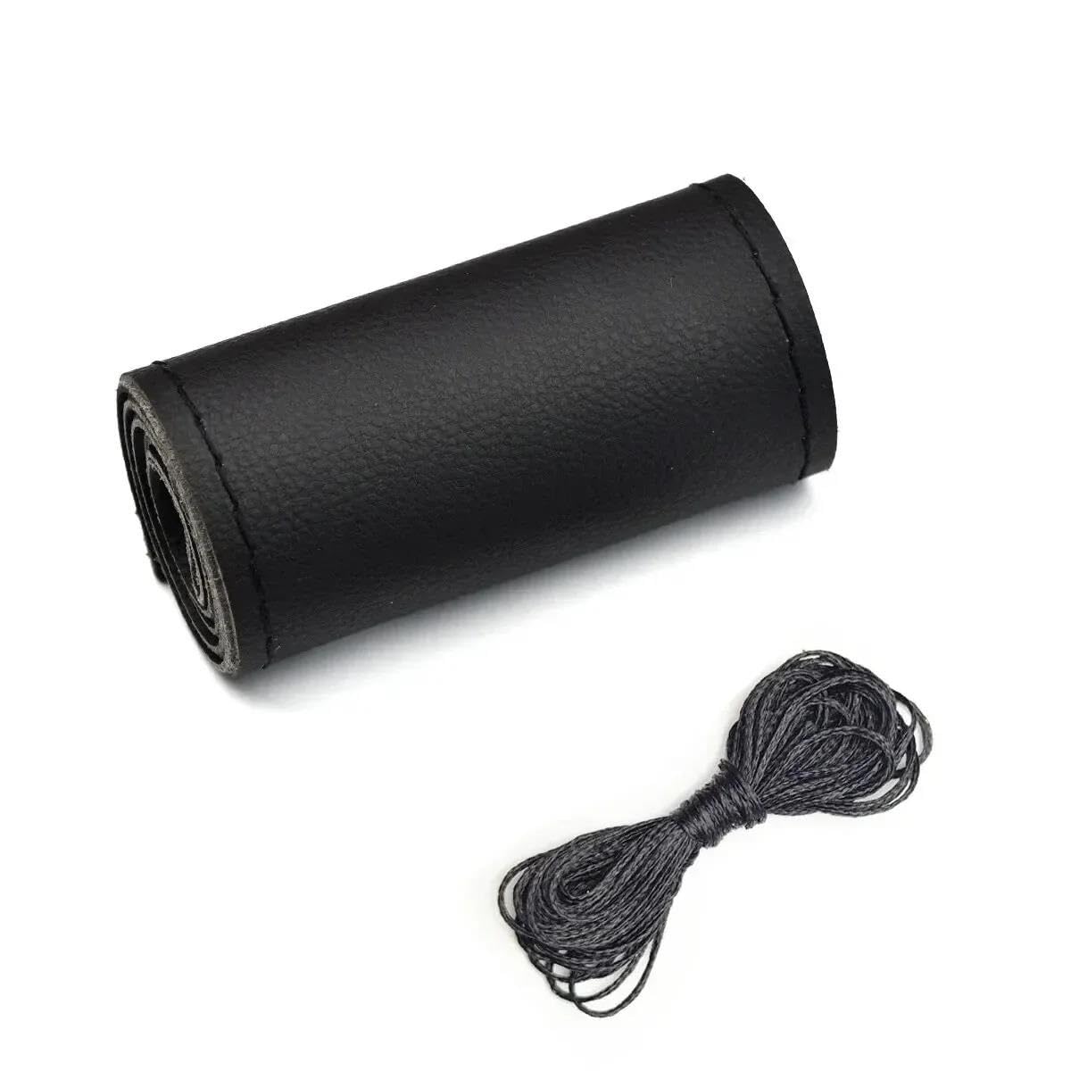 Auto Lenkrad Abdeckung Für 38cm 14" Auto Lenkrad Schutz LenkradhüLlen(Black (Smooth)) von XARNUH