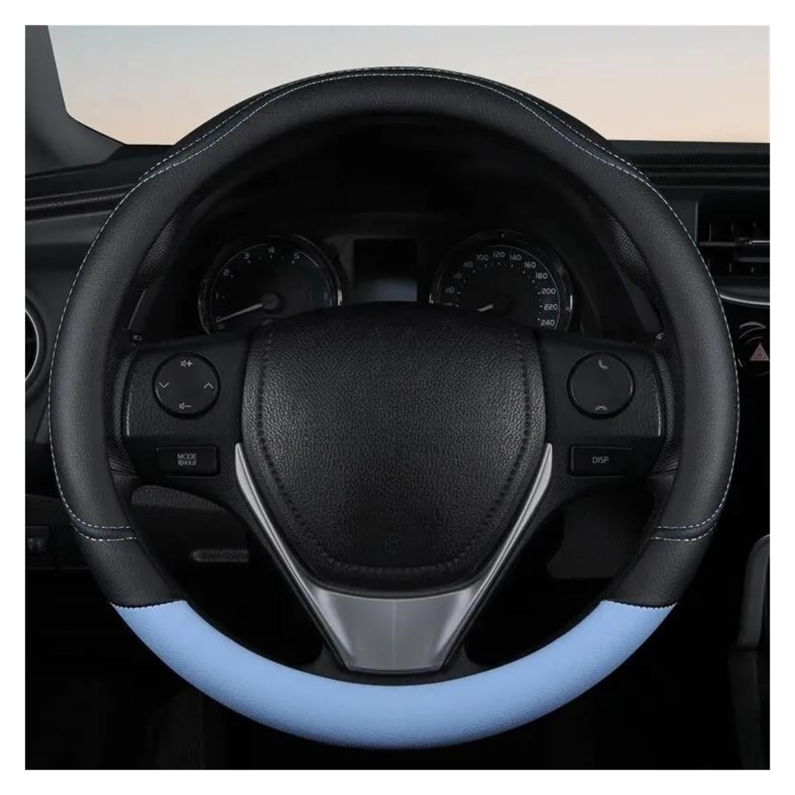 Auto-Lenkradabdeckung 15 Zoll Lenkradabdeckung Auto-Innenausstattung LenkradhüLlen(Blue) von XARNUH