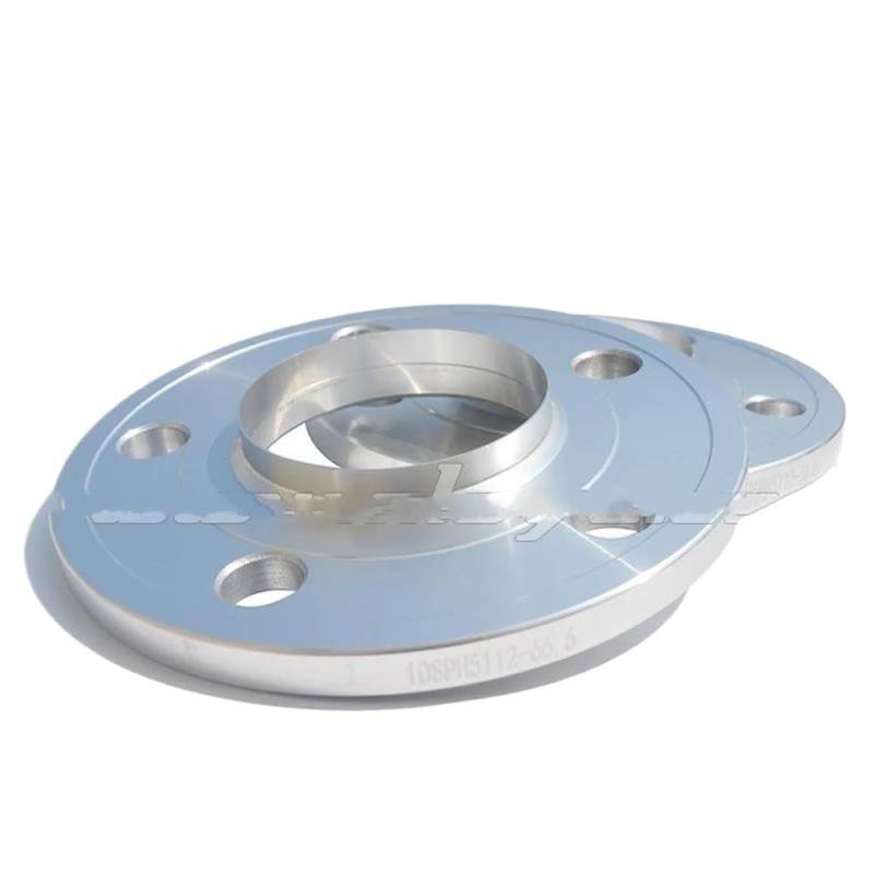 Distanzscheibe Räder Autoteile 5 * 112-66,6 Mm Mit 14 * 1,25 Schrauben Aluminium-Auto-Distanzscheiben-Adapter-Unterlegscheibenplatte(Silver) von XARNUH
