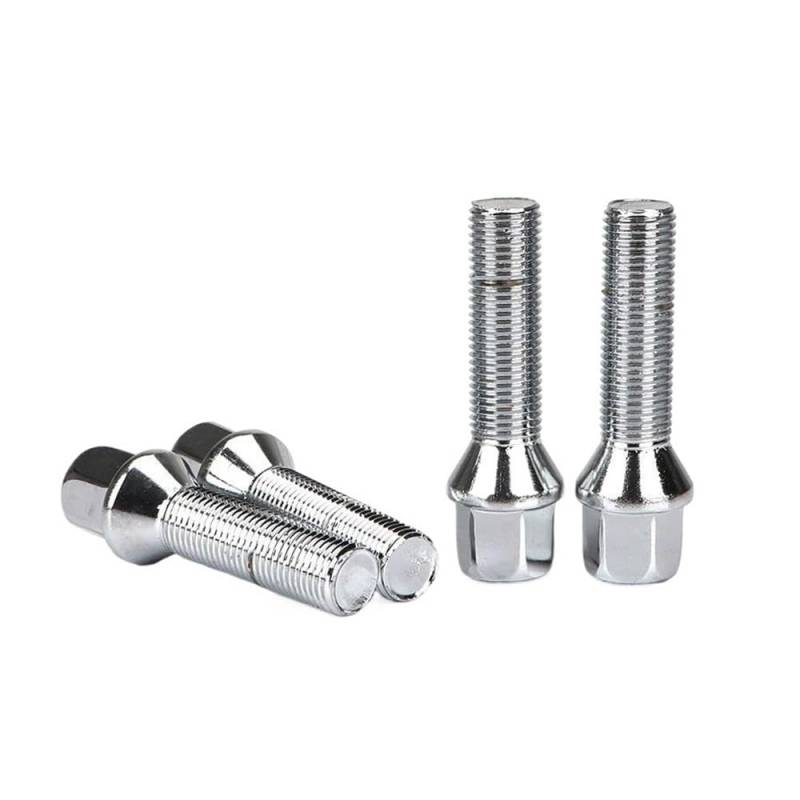 Distanzscheibe Räder Radschrauben M12x1,5 14x1,5 14x1,25 12x1,25 In Verschiedenen Längen 10 Stück Reifenzubehör(M14x1.5,10pcs conical 27mm) von XARNUH